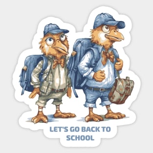 Let's go Back to School Sticker